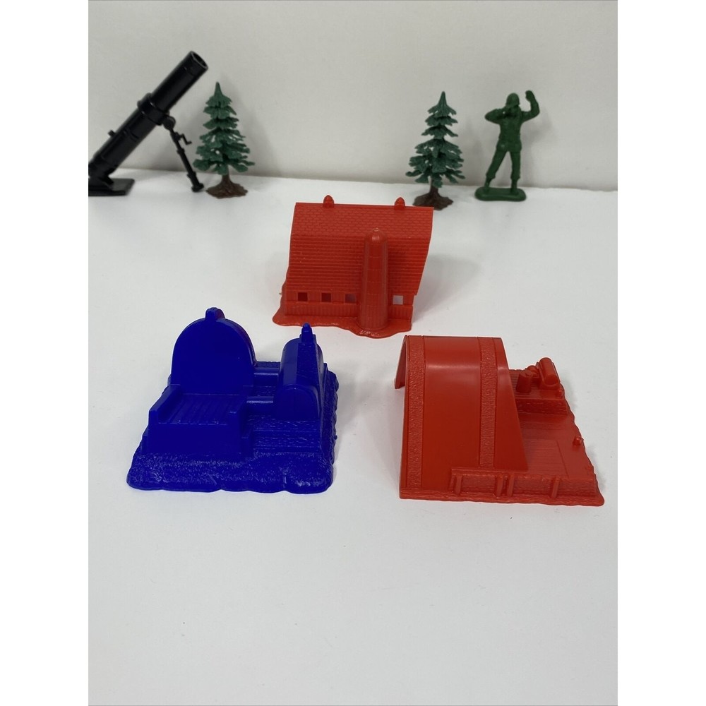 Military Figures Tank Vehicle Lot Mortar Weapon Army Soldiers Troops Barn Jet - Picture 15 of 16